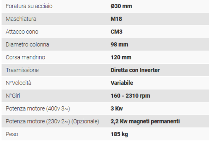 Trapano a colonna Serrmac ETD 30 Nuovo in vendita - foto 2