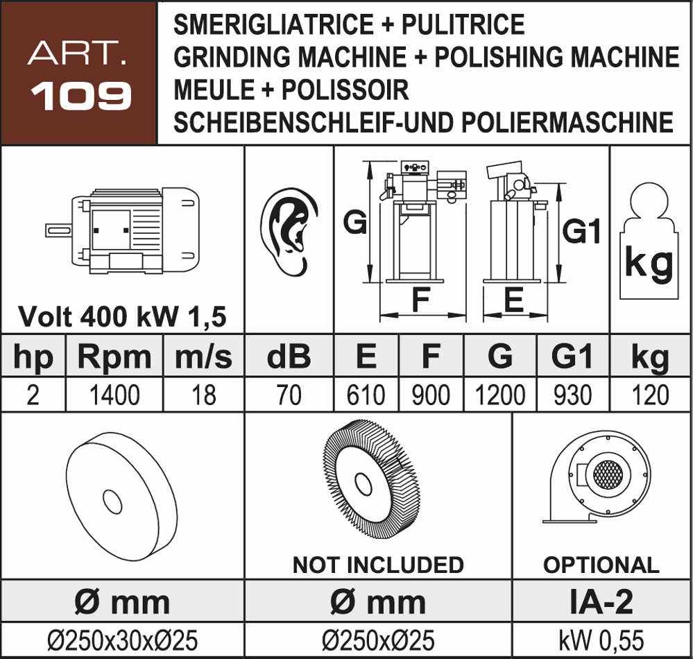 Smerigliatrice Aceti ART.109 Nuova in vendita - foto 2