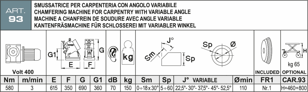 Smussatrice Aceti ART.93 Nuova in vendita - foto 2