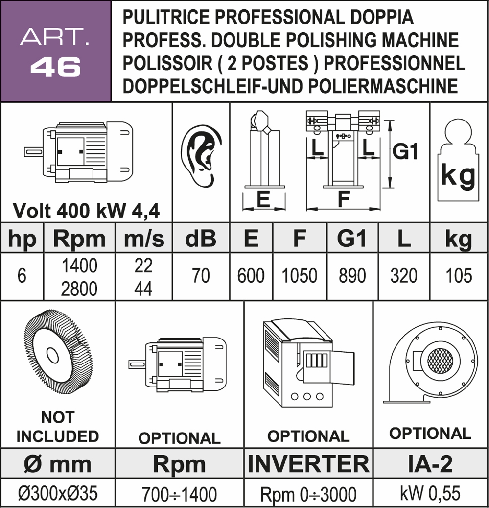 Pulitrice Aceti ART.46 Nuova in vendita - foto 2