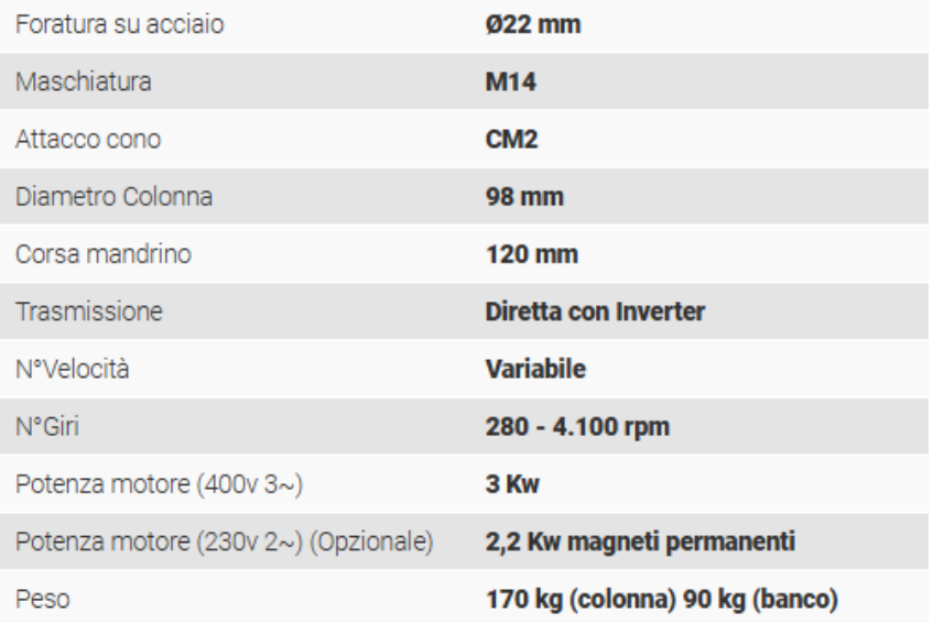 Trapano a Colonna Serrmac ETD 22 Nuovo in vendita - foto 2