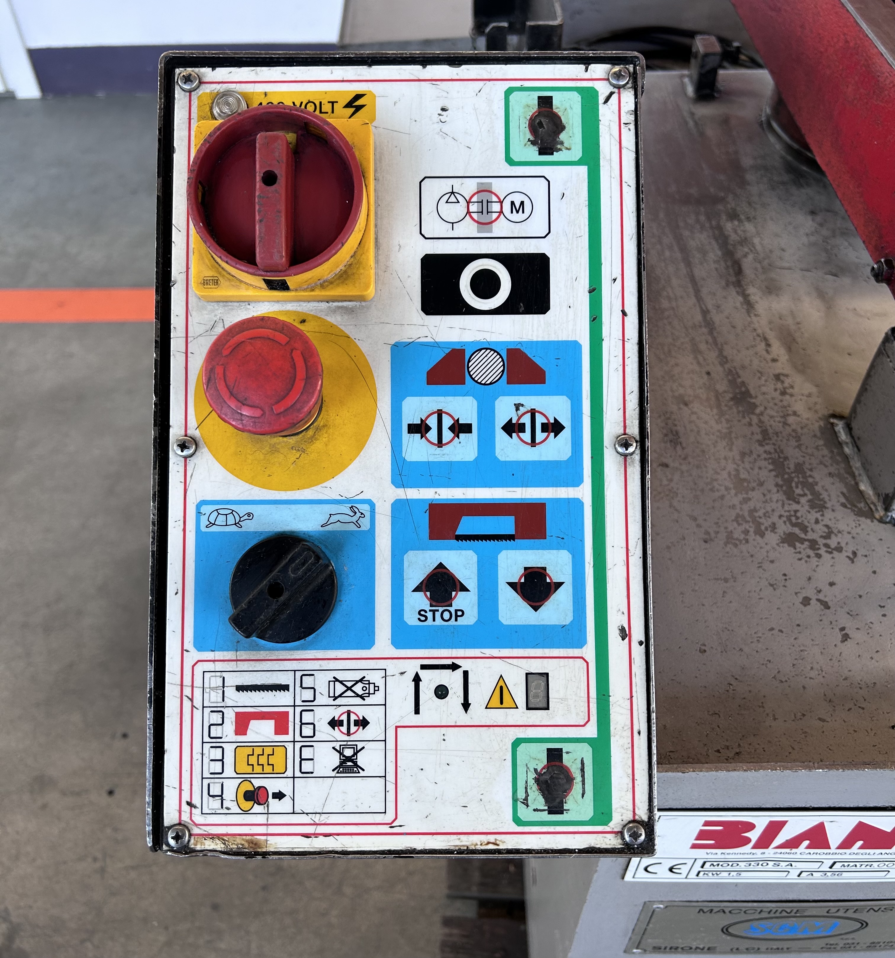 Segatrice a nastro manuale usata Bianco 330 SA in vendita - foto 3