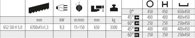 Segatrice semiautomatica Mep SHARK 652 SXI H 5.0 Nuova in vendita - foto 2