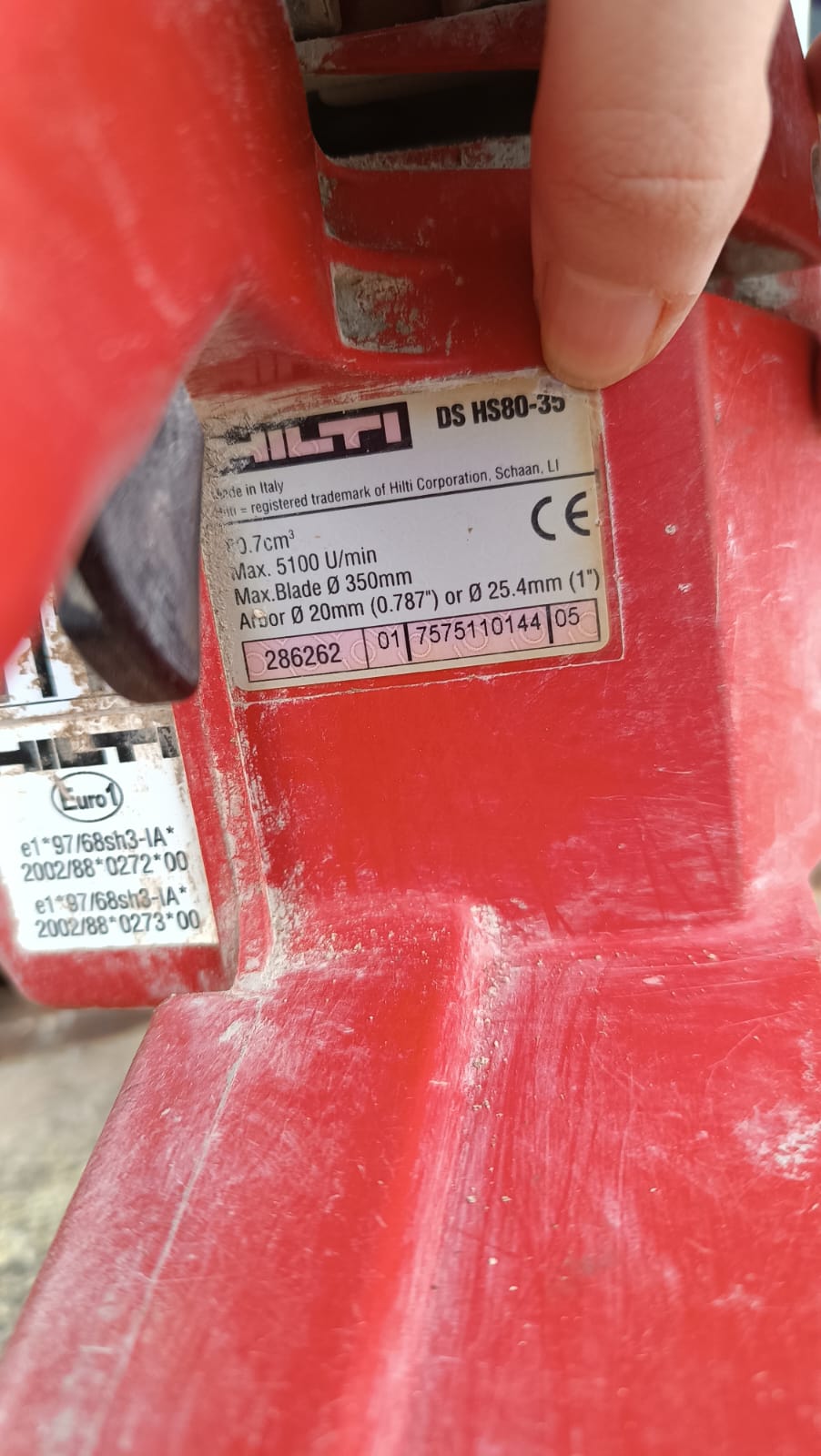 Troncatrice manuale a scoppio Hilti DS HS80-35 in vendita - foto 3