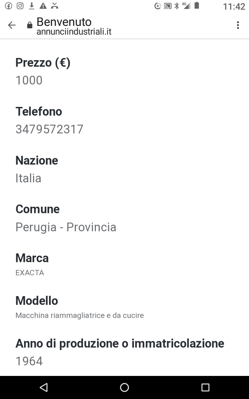 Vendesi riammagliatrice EXACTA FINEZZA 16 in vendita - foto 8