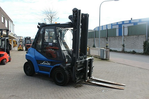 CARRELLO ELEVATORE USATO DIESEL LINDE H60D-02 in vendita - foto 2