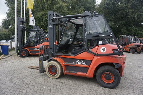CARRELLO ELEVATORE USATO BENZINA LINDE H60D-01 in vendita - foto 1