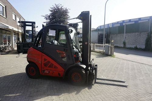 CARRELLO ELEVATORE USATO DIESEL LINDE H40D in vendita - foto 2