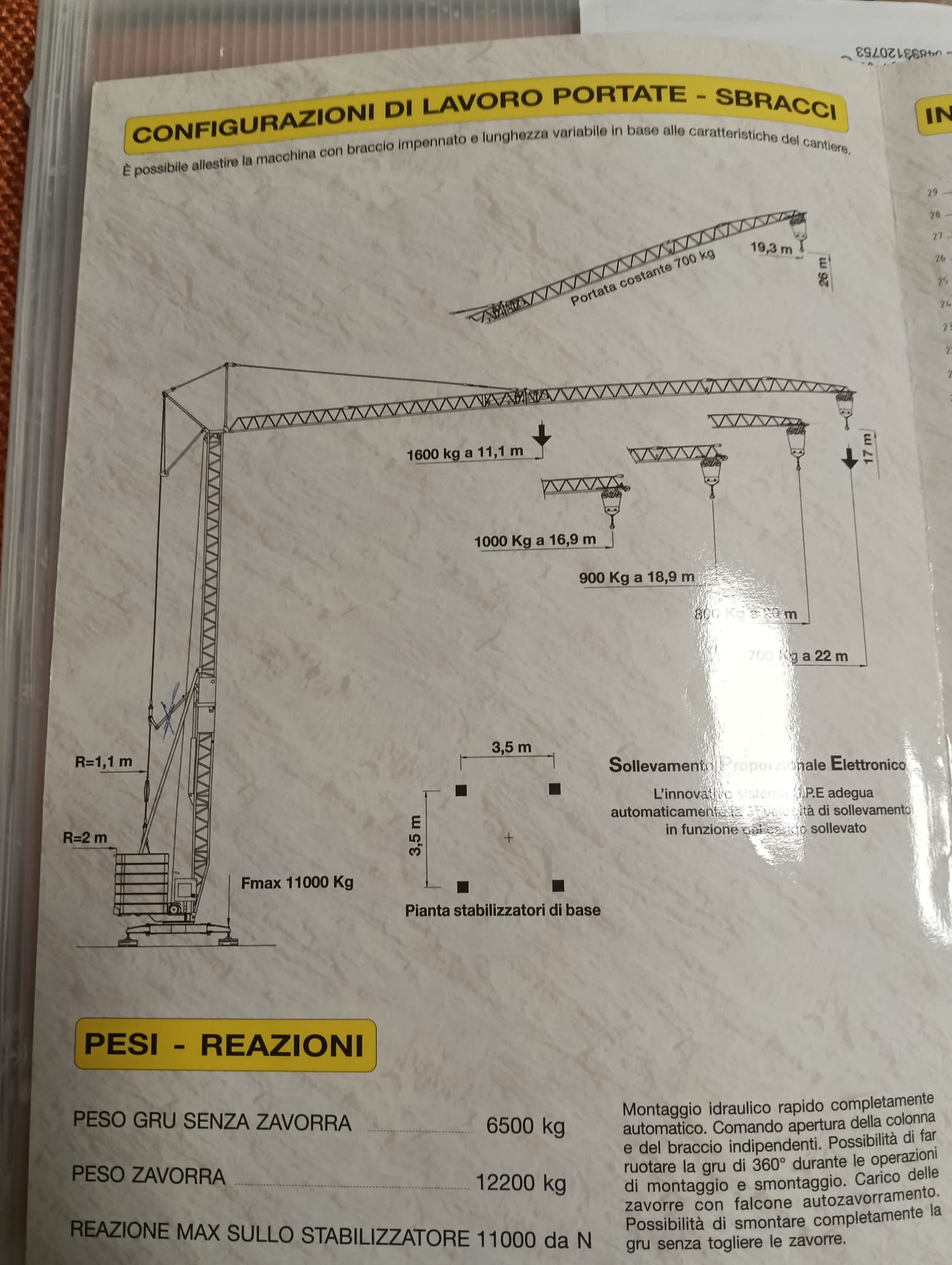 Benedini B22 automontante su assale gommato da traino in vendita - foto 3