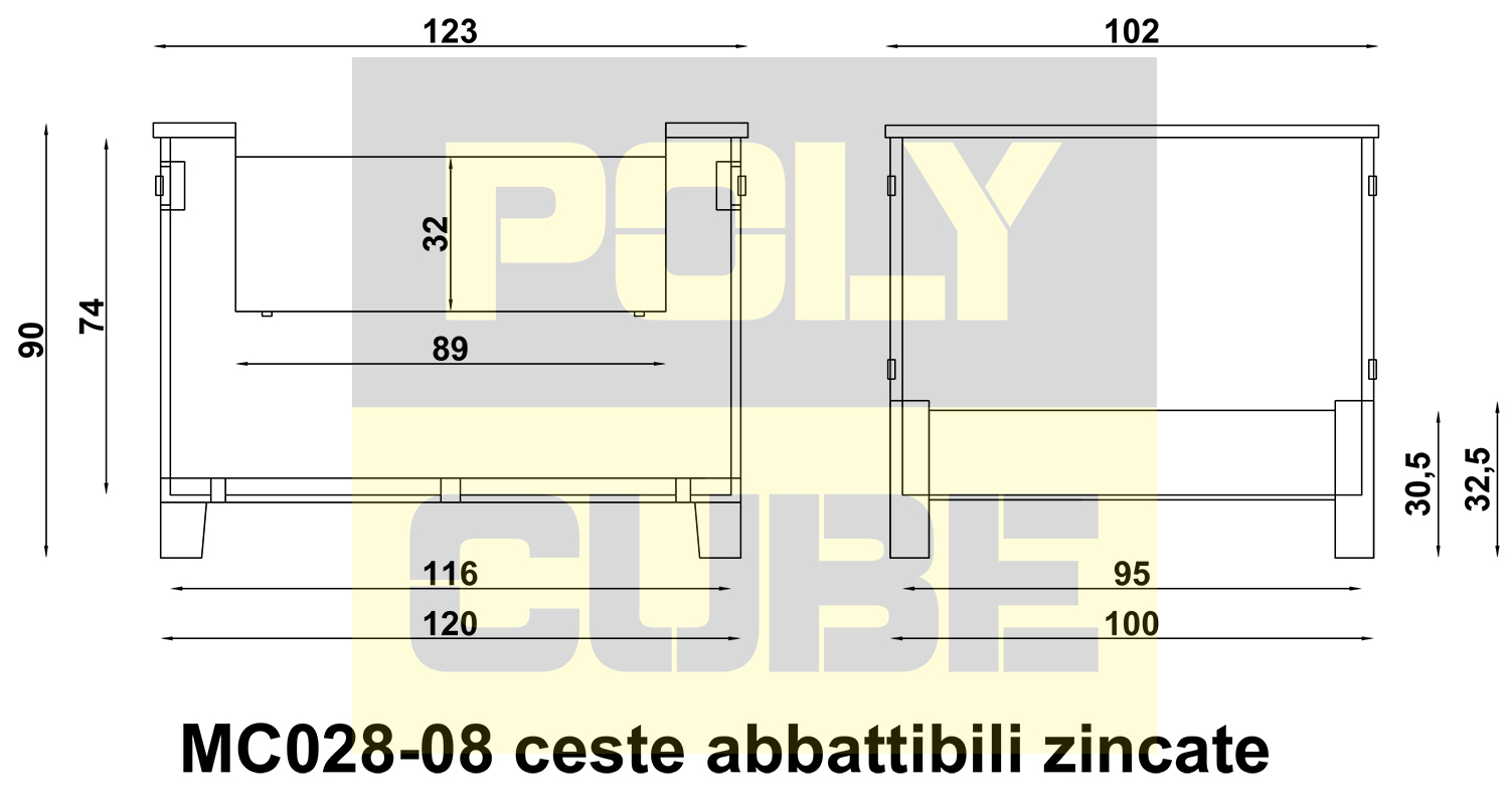 Ceste in filo metallico richiudibili usate in vendita - foto 2