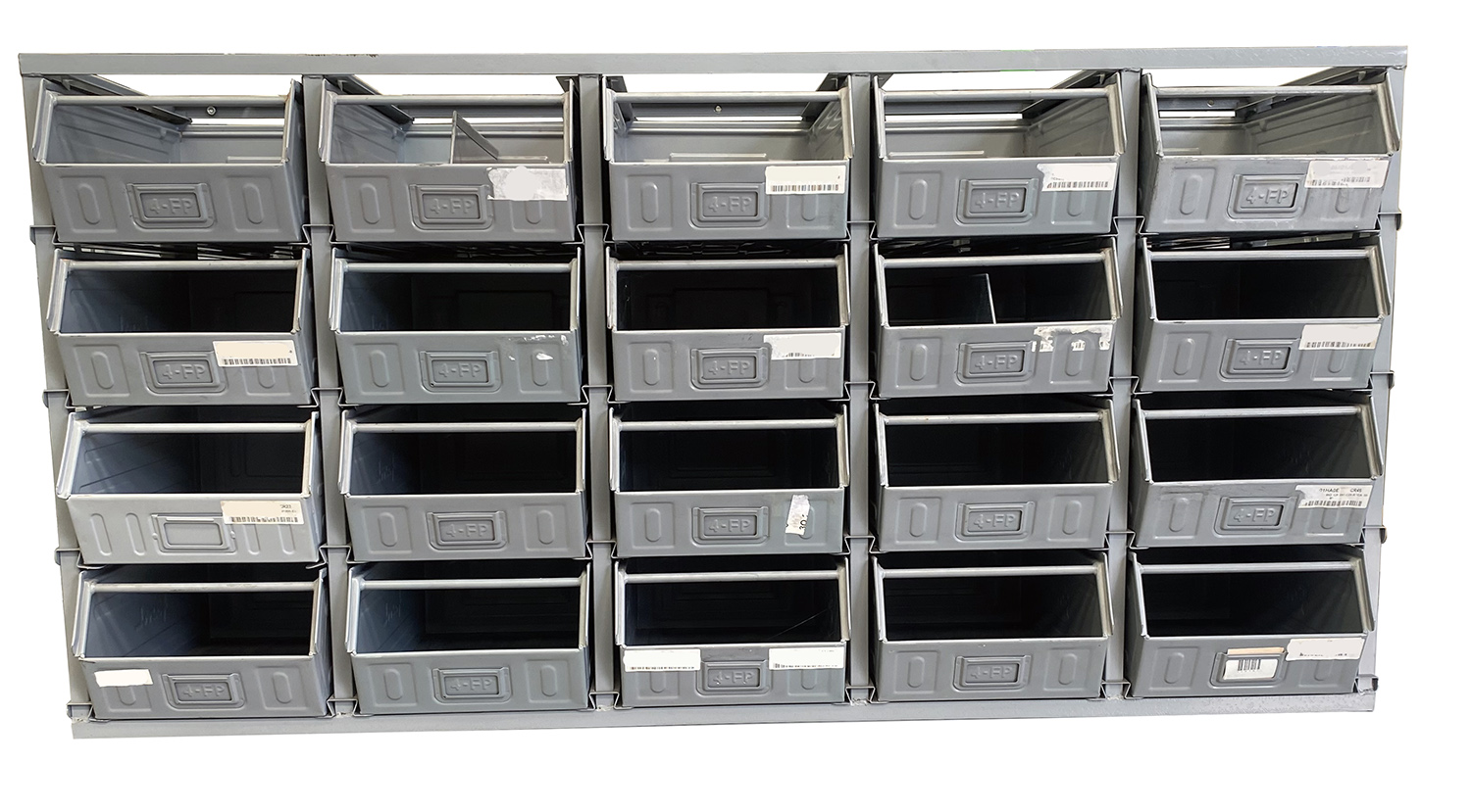Scaffalatura cassettiera usata per cassette in metallo in vendita - foto 2