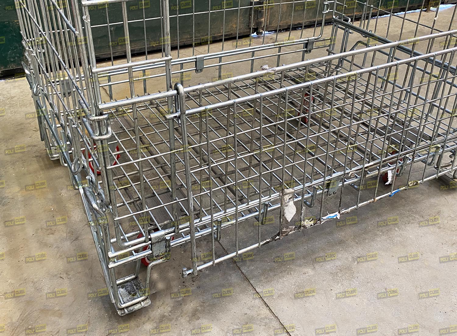 Ceste zincate con ruote o carrelli ripiegabili usati in vendita - foto 11