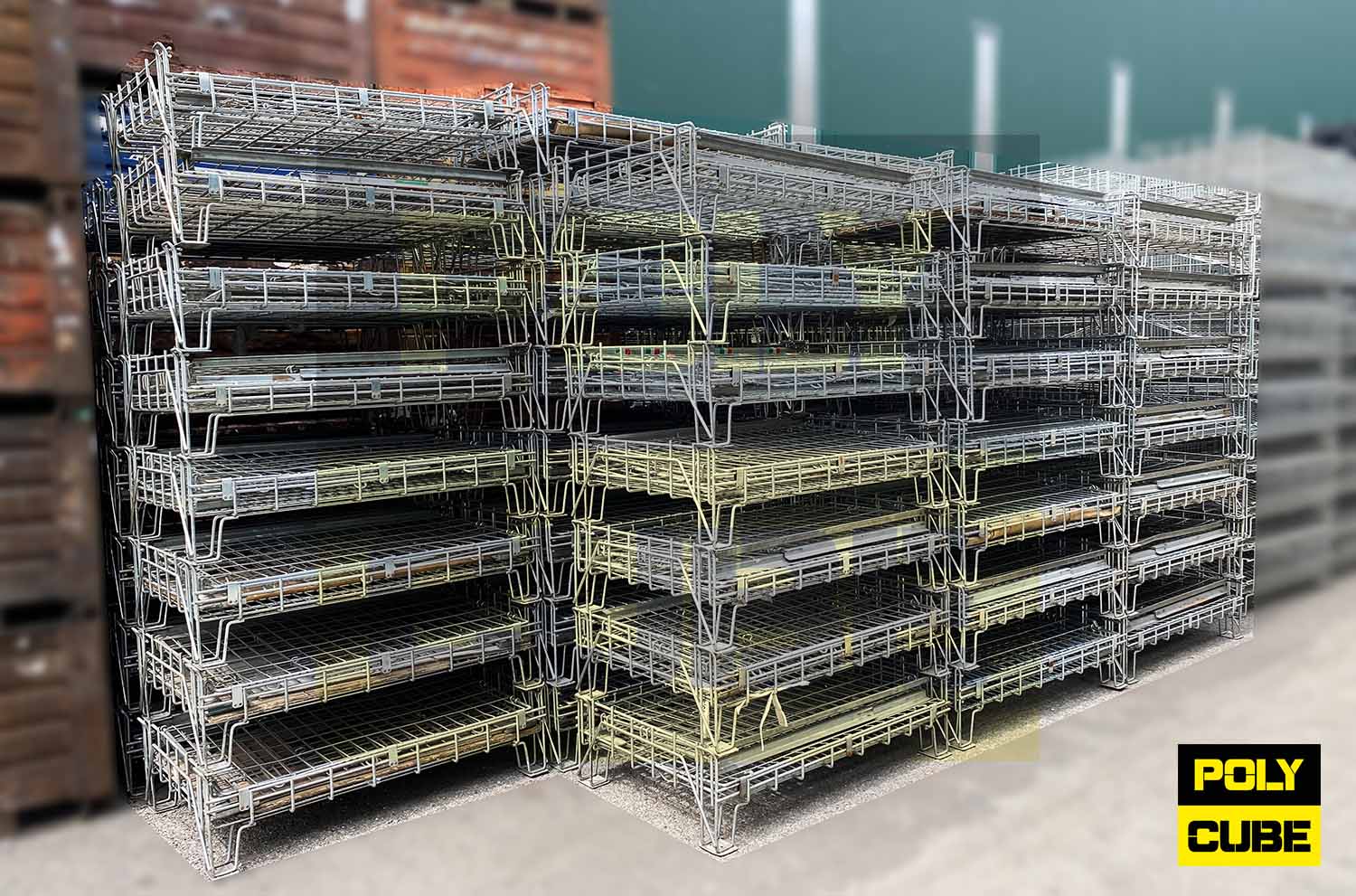 Gabbie o ceste metalliche sovrapponibili in vendita - foto 8