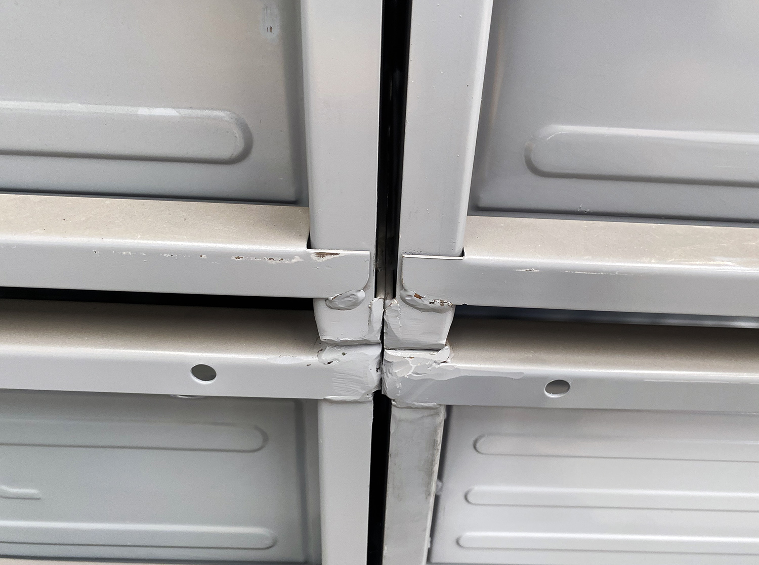 Scaffalatura cassettiera usata per cassette in metallo in vendita - foto 7