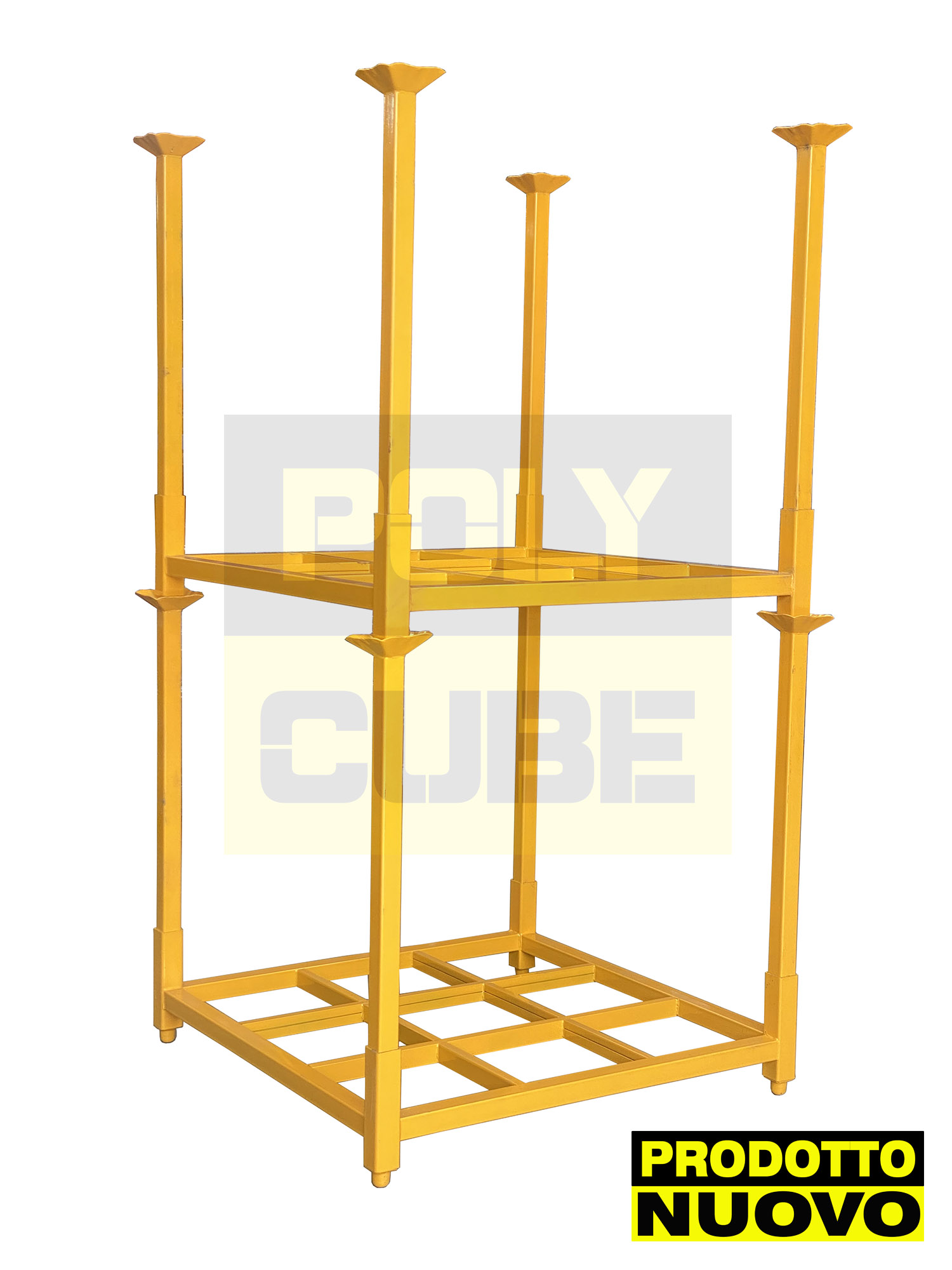 Bancali o pallet in ferro accatastabili con montanti  in vendita - foto 2