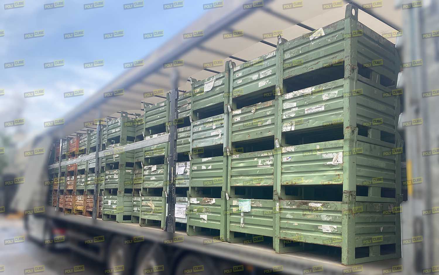 Contenitori in lamiera pesanti usati Cassoni in ferro in vendita - foto 4
