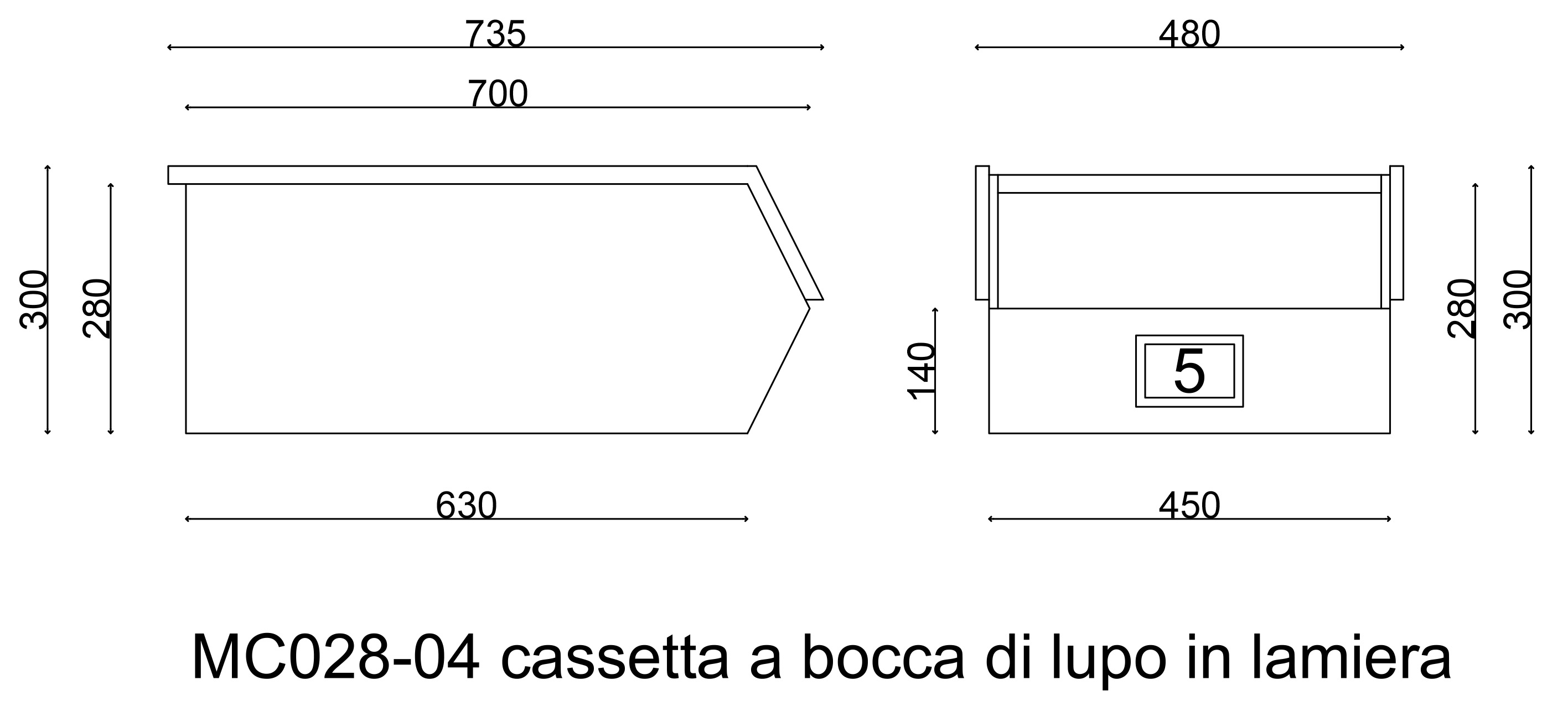 Cassette in ferro a bocca di lupo in vendita - foto 5