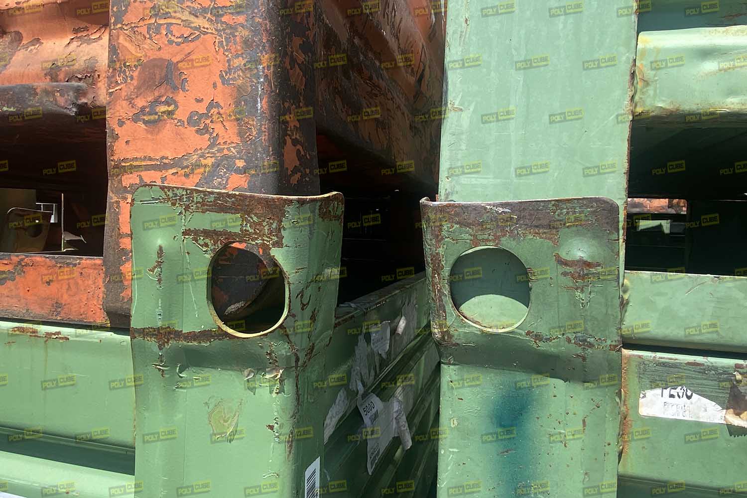 Contenitori in lamiera pesanti usati Cassoni in ferro in vendita - foto 6