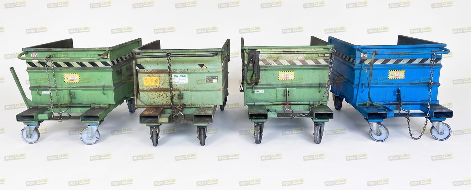 Benne / Contenitori Ribaltabili per Muletto Usati 490 L in vendita - foto 7