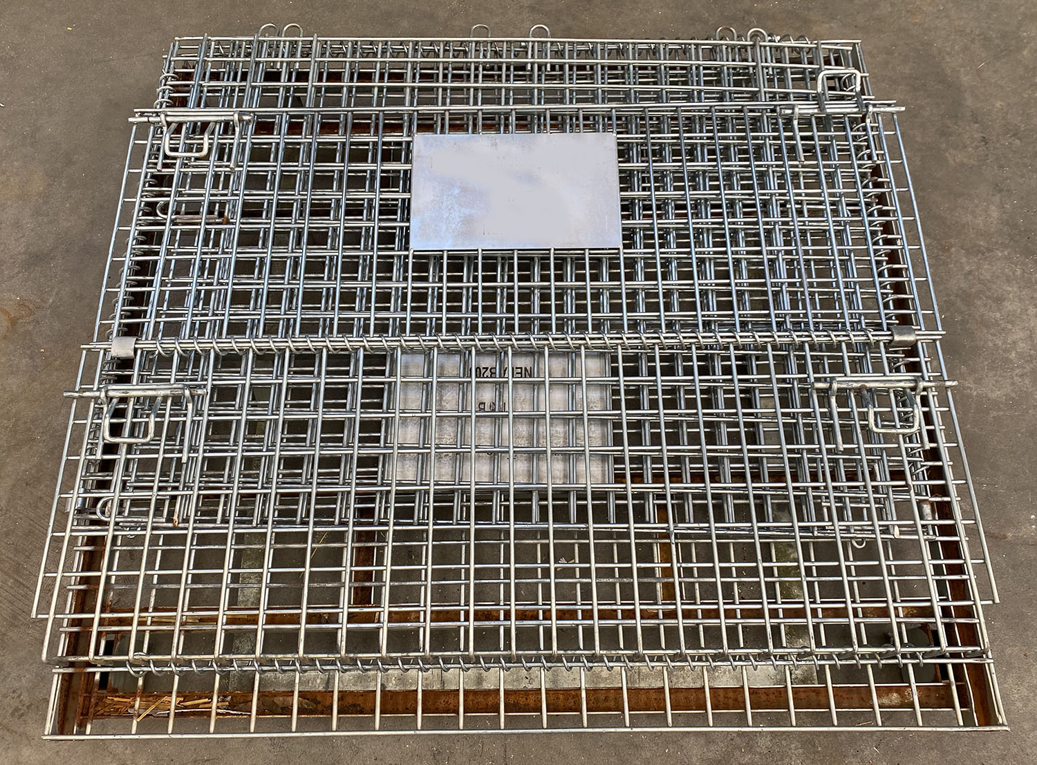 Ceste o cestoni in filo metallico zincati usati in vendita - foto 9