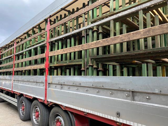 Pedane pallet in ferro porta barre accatastabili in vendita - foto 3
