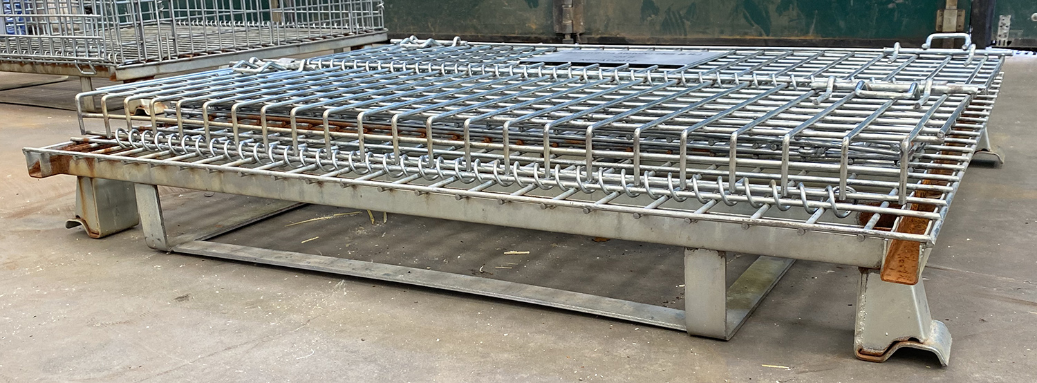 Ceste o cestoni in filo metallico zincati usati in vendita - foto 11