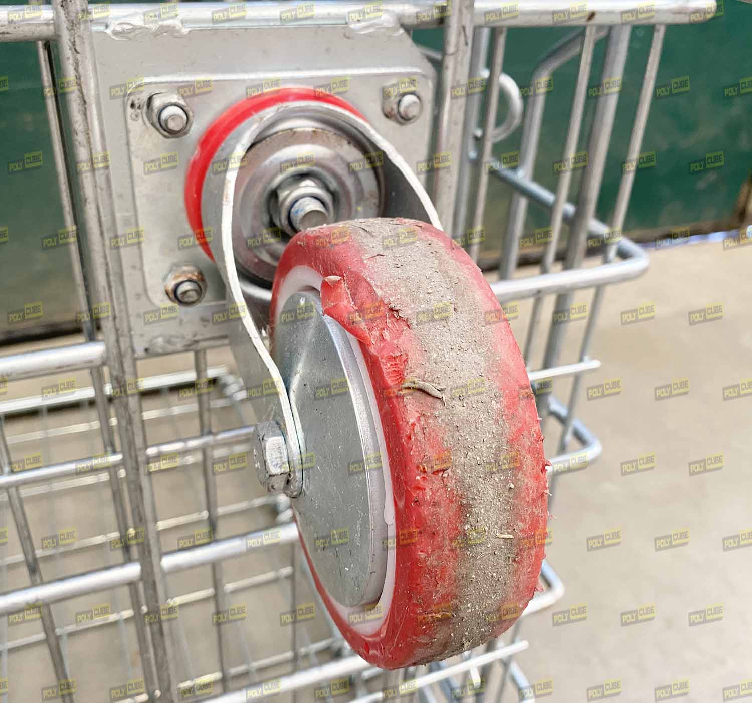 Ceste zincate con ruote o carrelli ripiegabili usati in vendita - foto 12