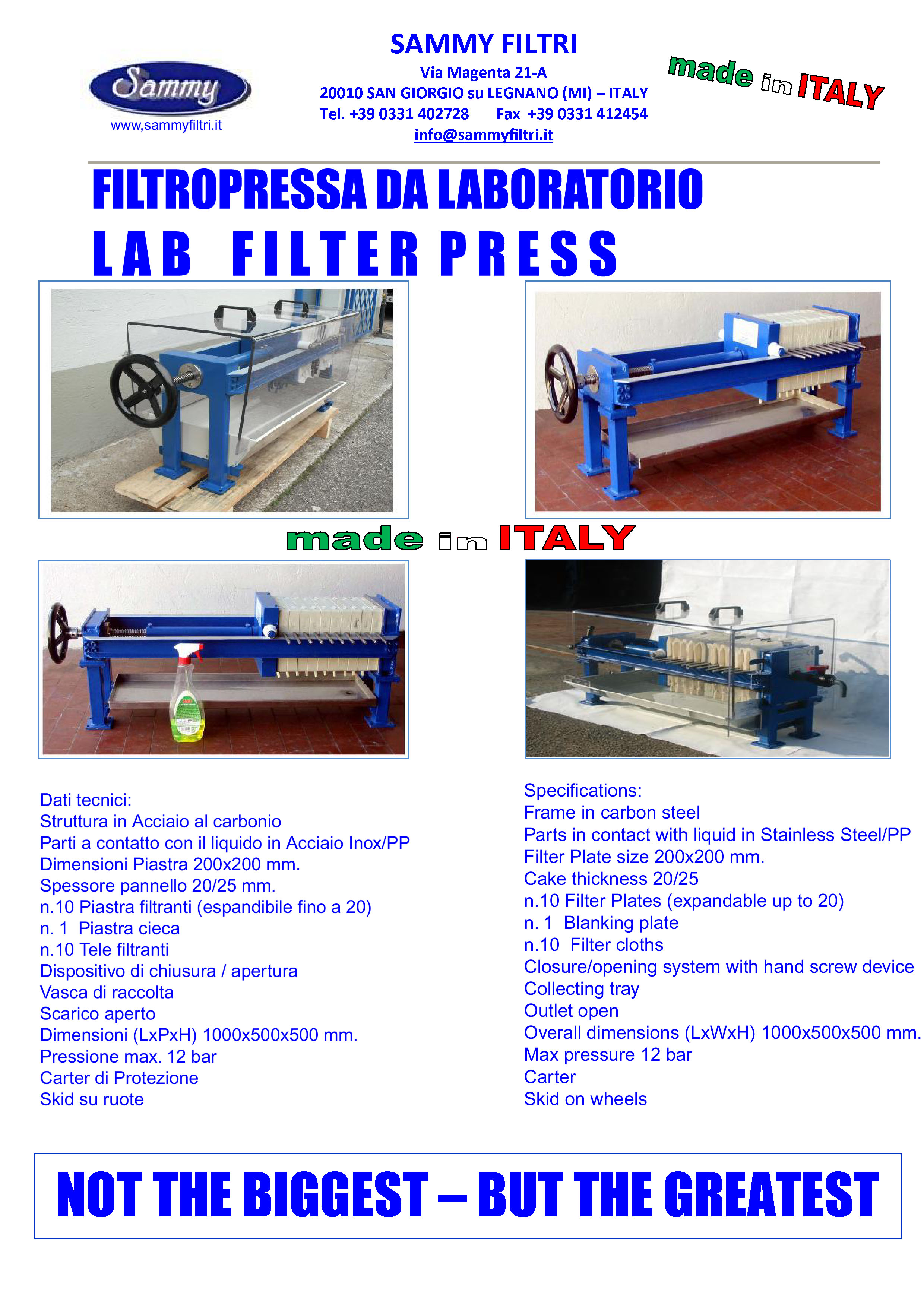 FILTROPRESSA - Nuovo - Noleggio Pronta all'Uso in vendita - foto 15