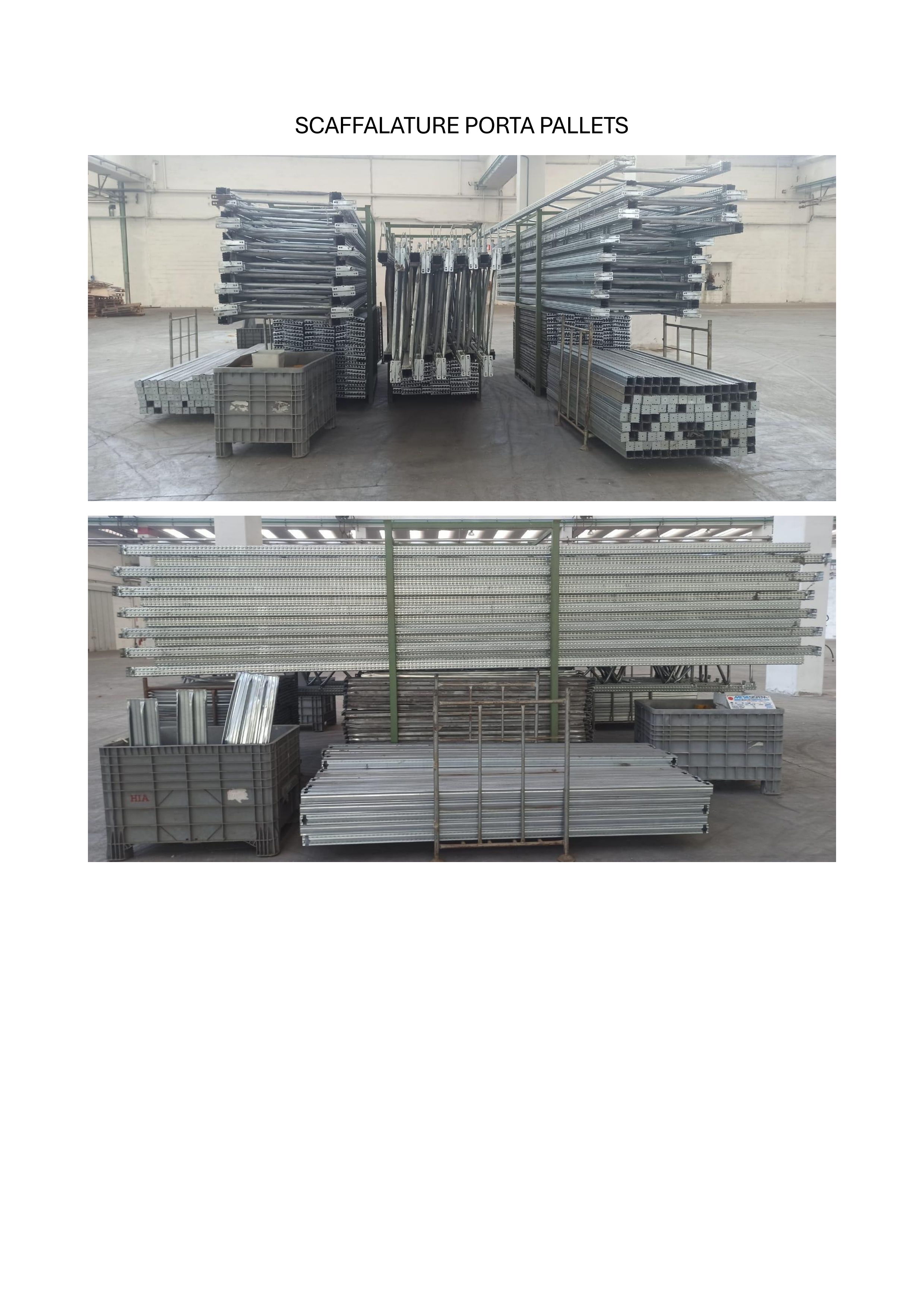 SCAFFALATURE PORTAPALLETS  in vendita - foto 1