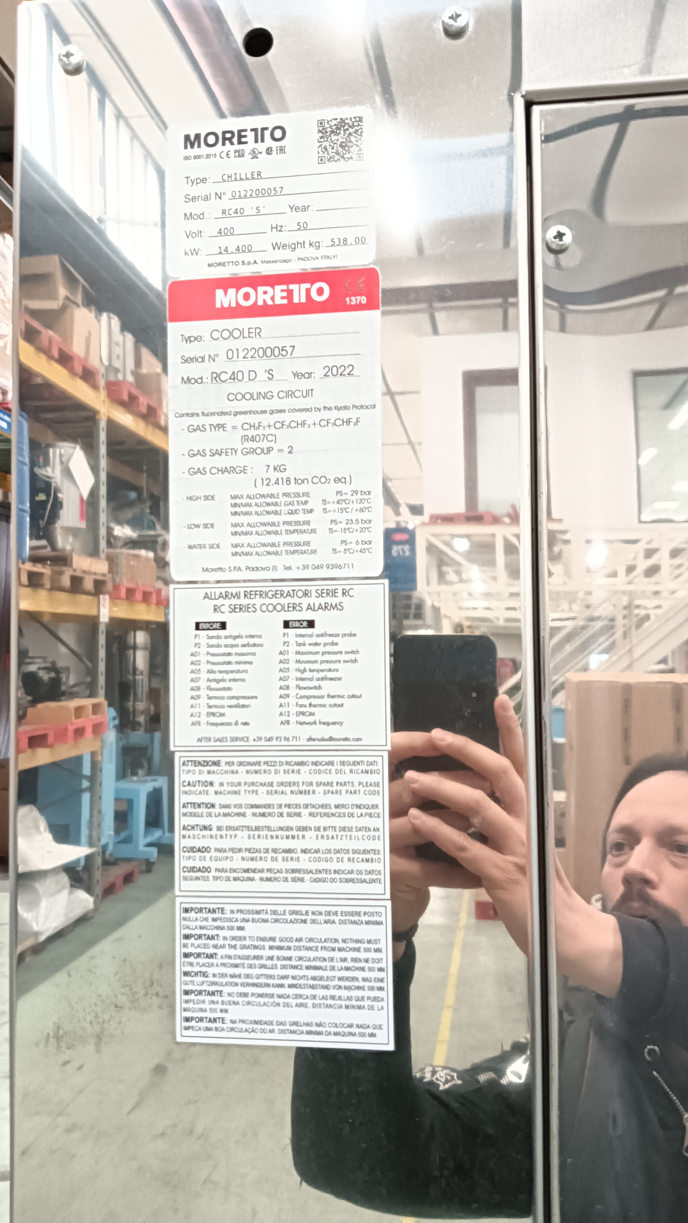 Vendesi Chiller / Refrigeratore Industriale - anno 2022 in vendita - foto 2