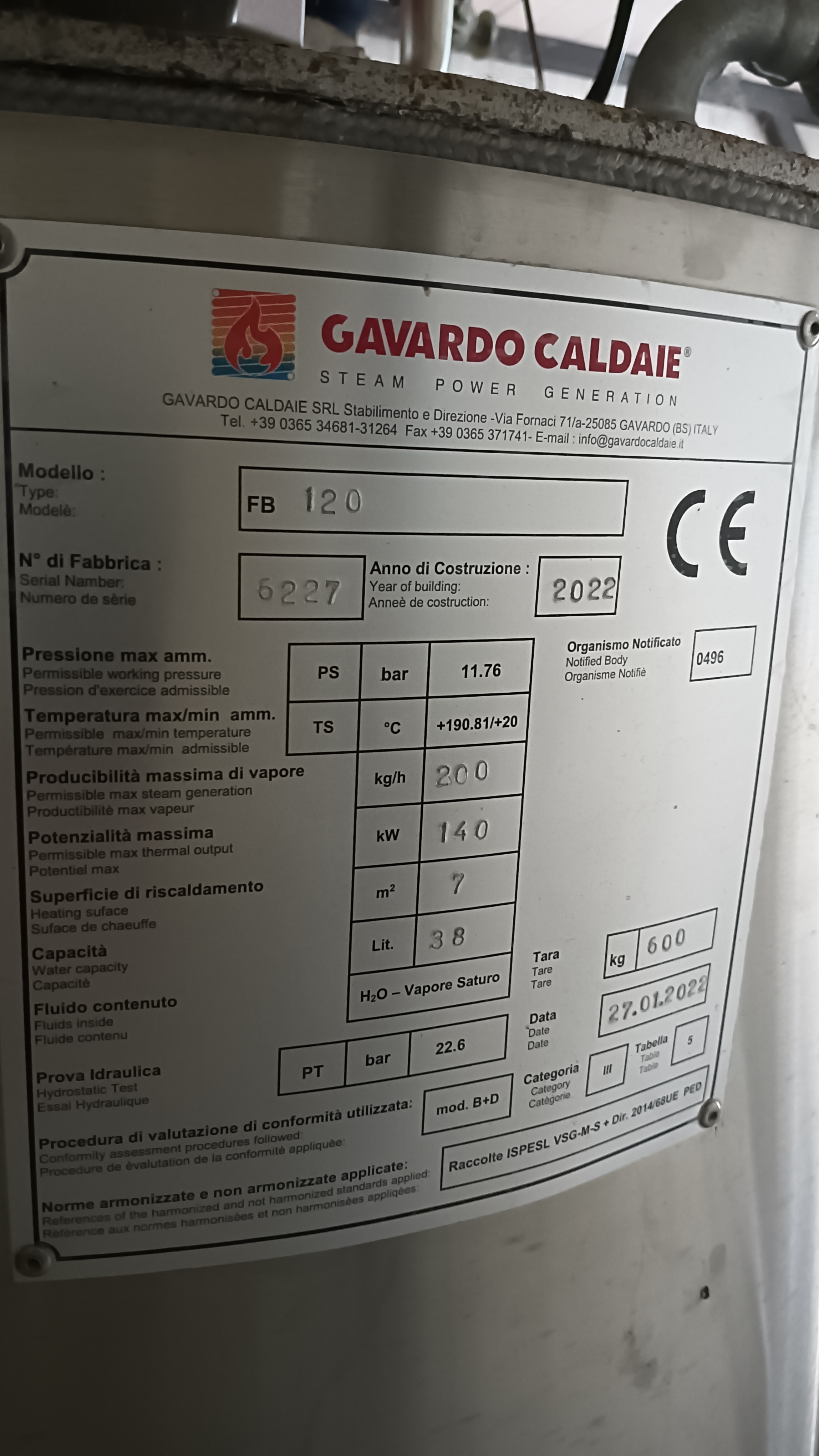 Vendesi Generatore Vapore, Bruciatore, Accumulo in vendita - foto 6