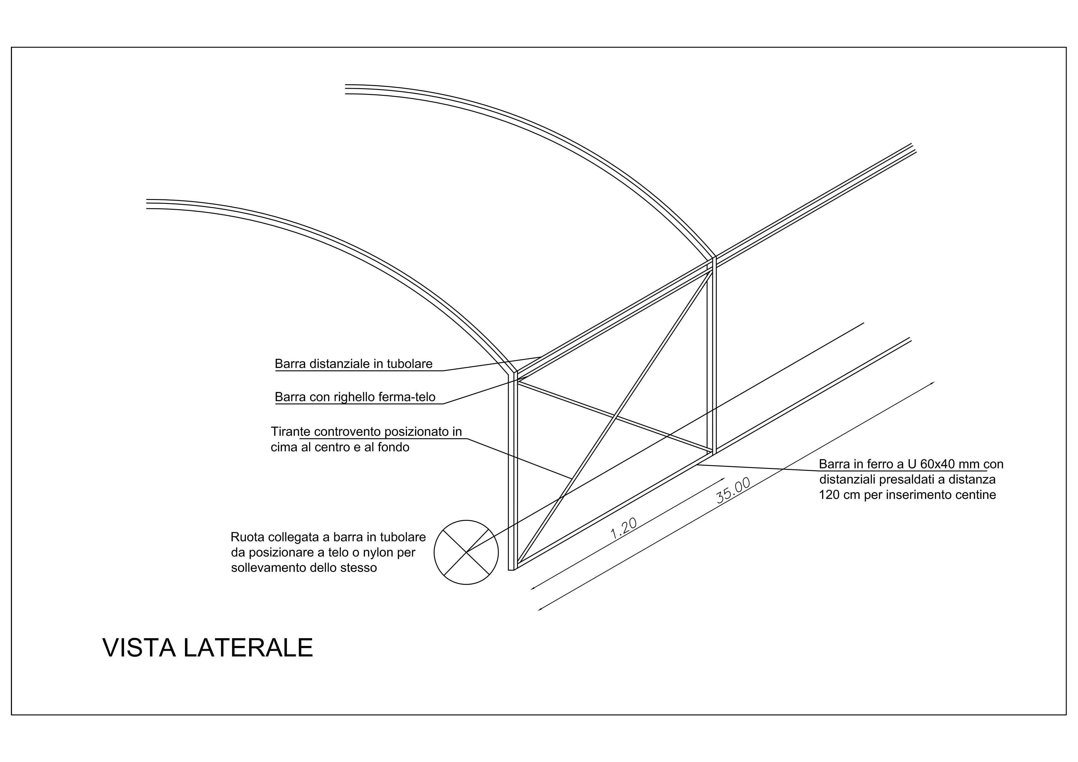 Serre per agricoltura ml 35x8 e ml 25x8  in vendita - foto 4