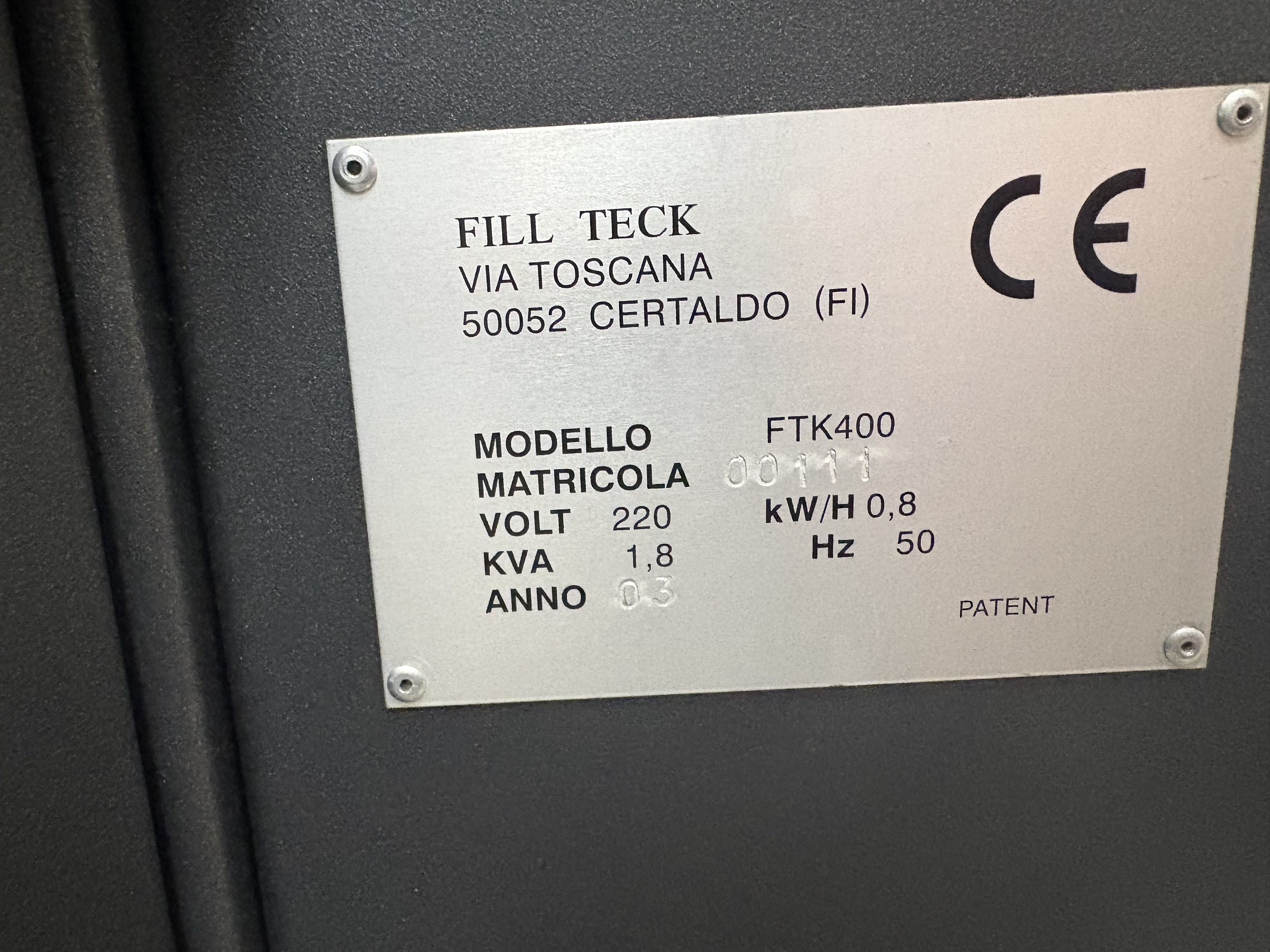 Macchina cuscinetti aria FILL TEK FTK400 in vendita - foto 4