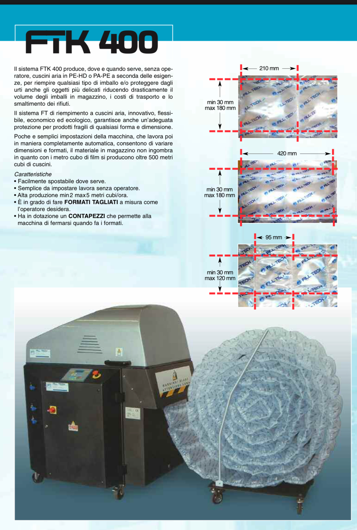 Macchina cuscinetti aria FILL TEK FTK400 in vendita - foto 5