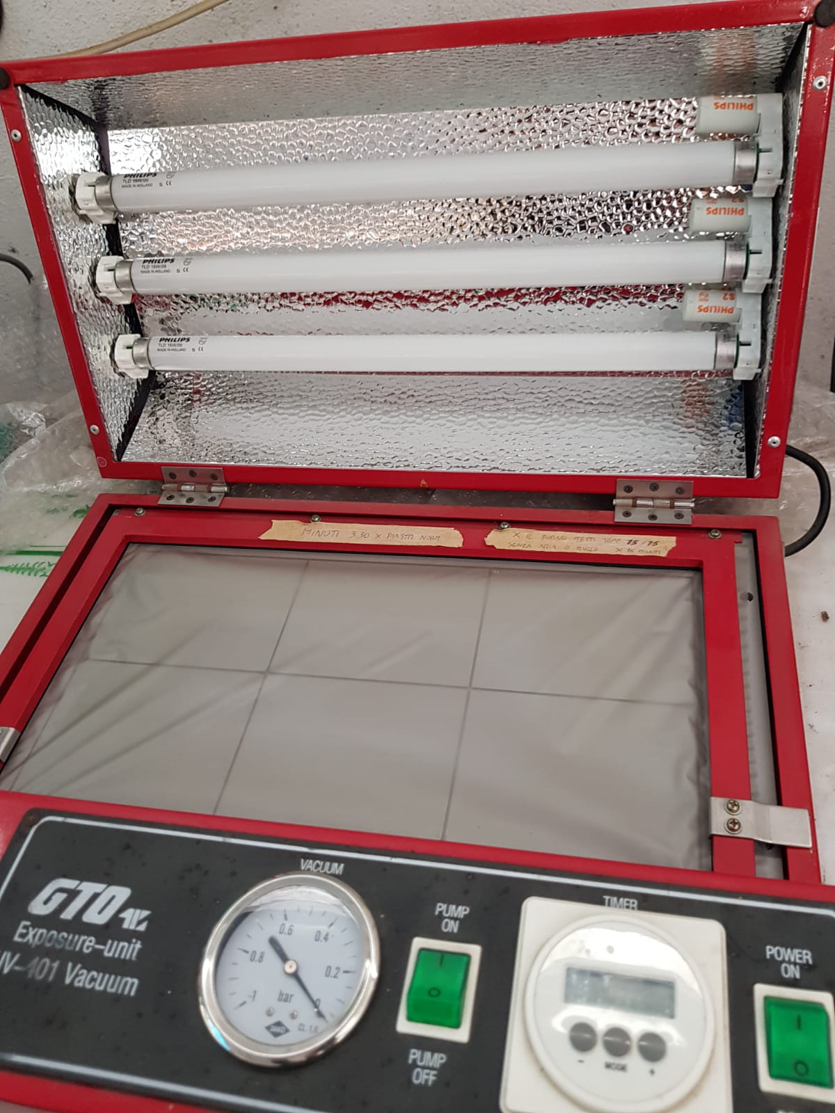 Bromografo con tamponi e inchiostri per tampografica in vendita - foto 2