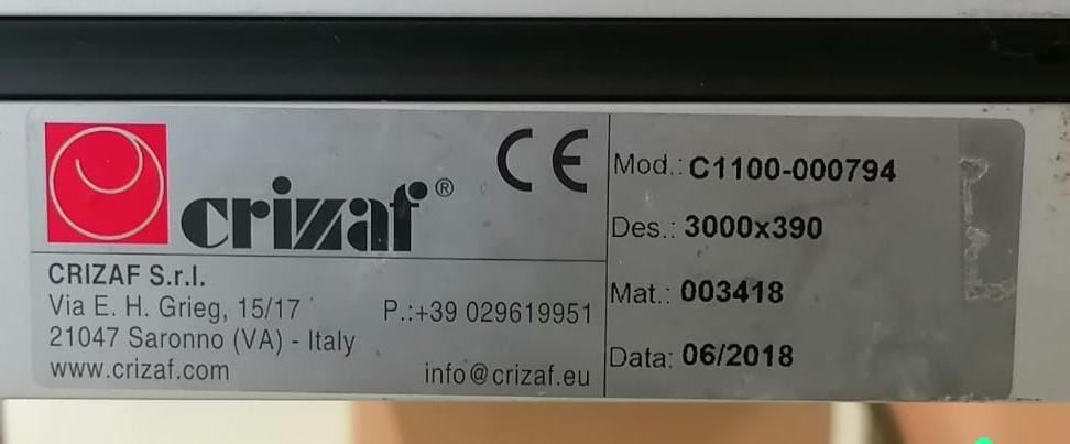 NASTRO TRASPORTATORE CRIZAF in OTTIME CONDIZIONI in vendita - foto 3