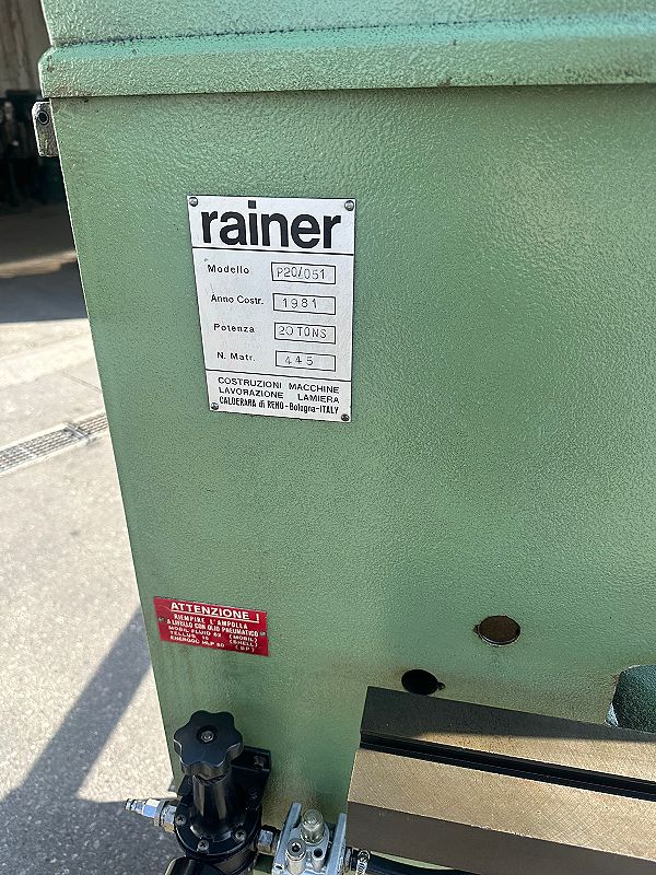 Punzonatrice Rainer in vendita - foto 4