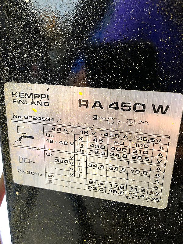Saldatrice usata Kemppi RA 450W  in vendita - foto 6