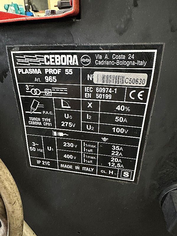 Taglio plasma Cebora plasma prof 55 in vendita - foto 6