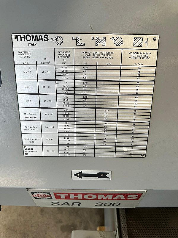 Sega a nastro Thomas SAR 300  in vendita - foto 2