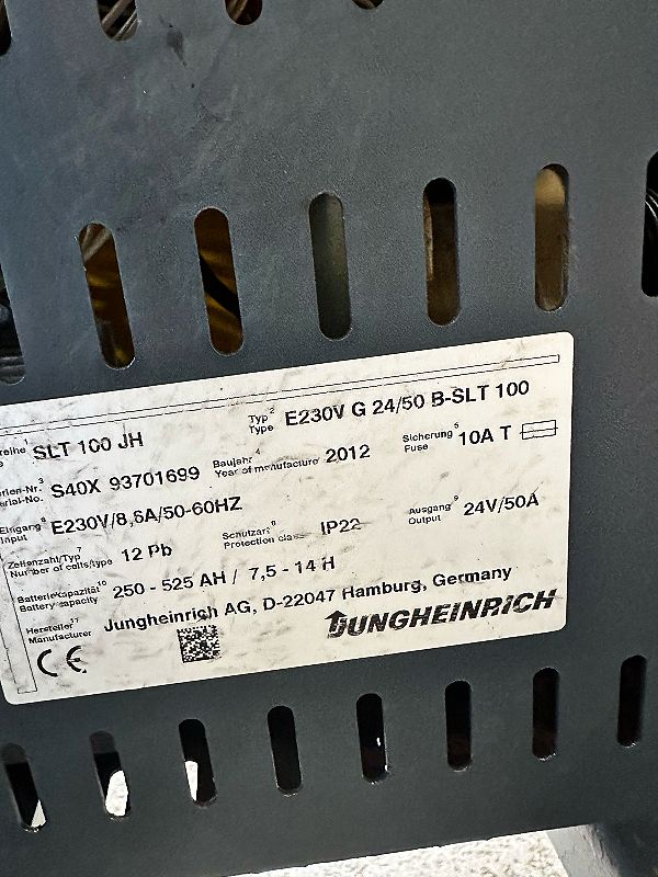 Carica batteria Jungheinrich 24V 50A  in vendita - foto 3