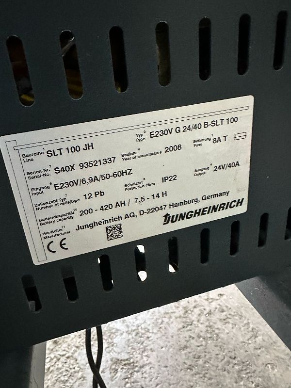 Carica batteria Jungheinrich 24V 40A in vendita - foto 3