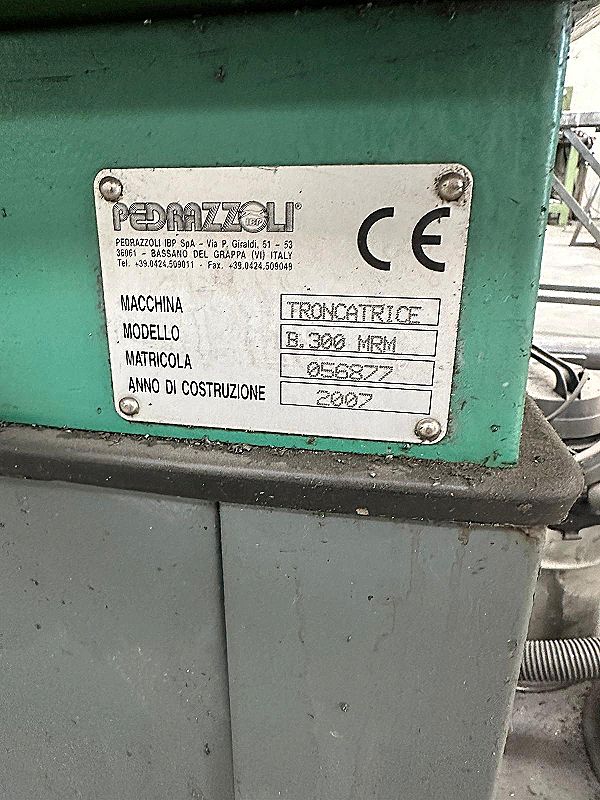 Troncatrice a una testa Pedrazzoli B 300 MRM  in vendita - foto 4