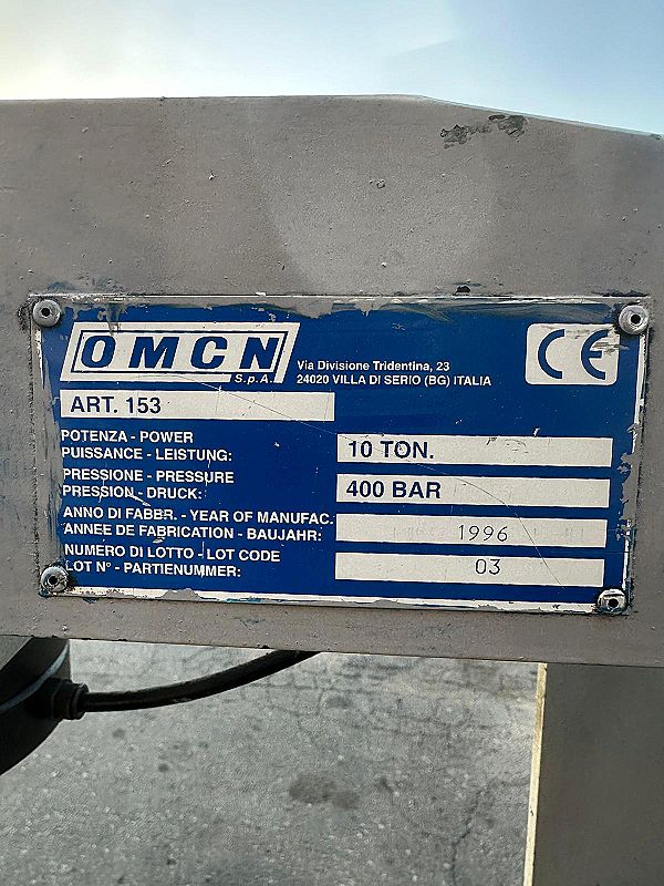 Pressa da banco usata OMCN 400 bar e 10 ton in vendita - foto 4