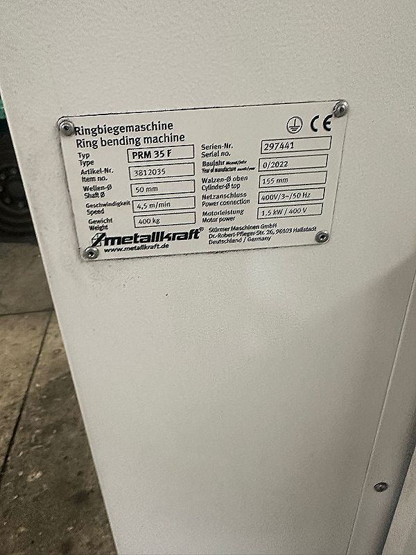 Piega profili Metallkraft PRM 35 F  in vendita - foto 4