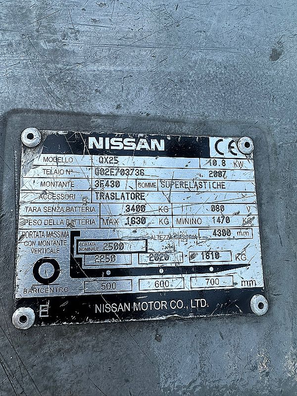 Muletto Nissan 25 quintali elettrico in vendita - foto 7