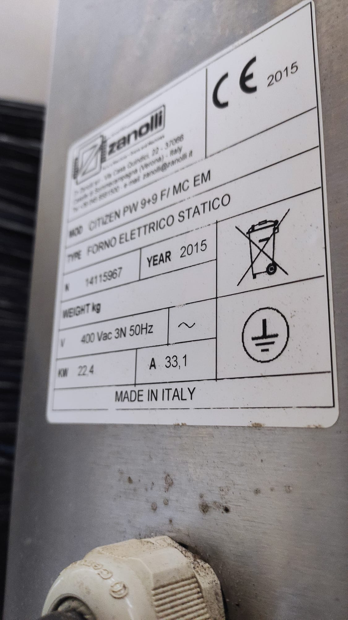 Vendo Forno elettrico ZANOLLI CITIZEN EP 70 2 bocchette in vendita - foto 5