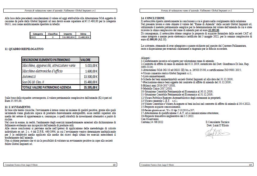 Cessione ramo d'azienda fall. 18/2020 Trib. Arezzo in vendita - foto 16