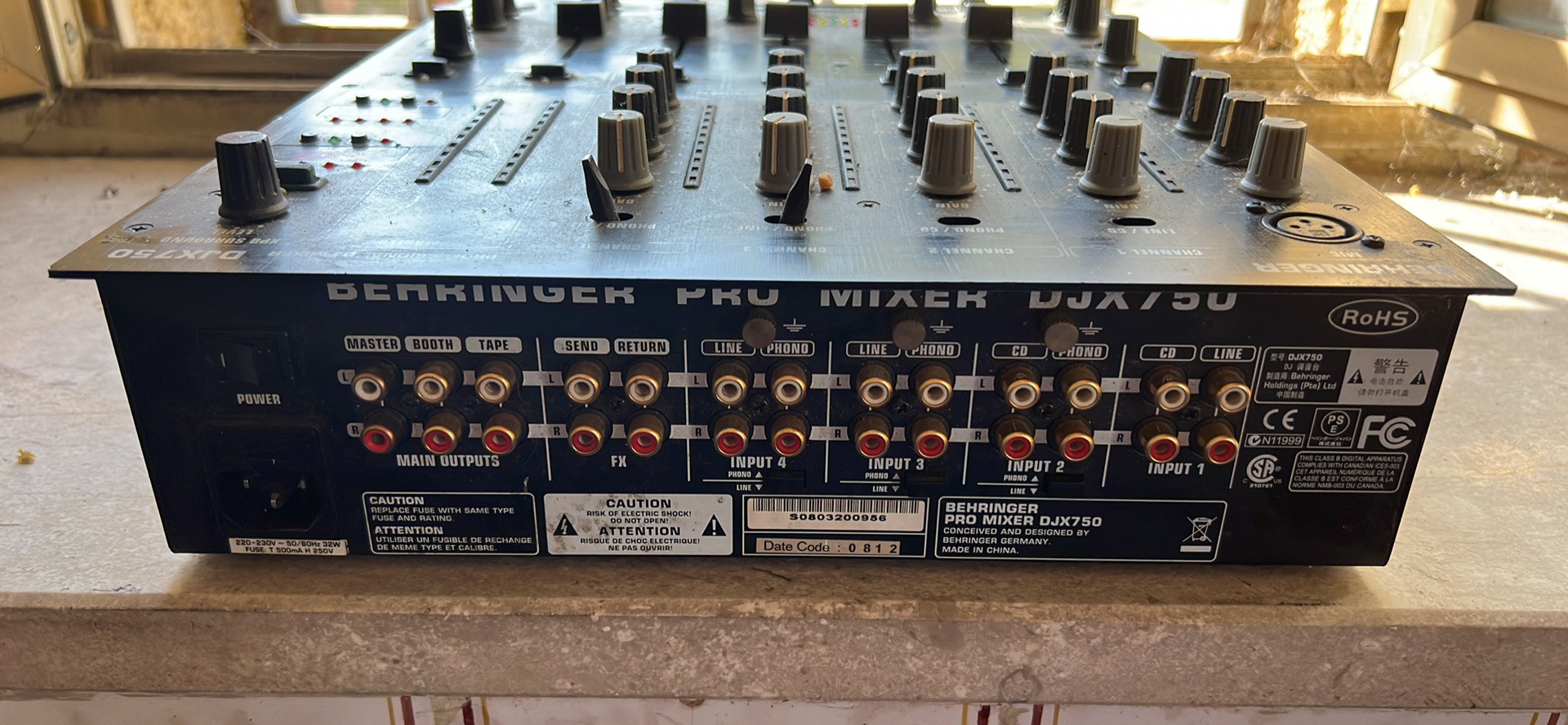 Mixer DJ professionale Behringer DJX750 in vendita - foto 2