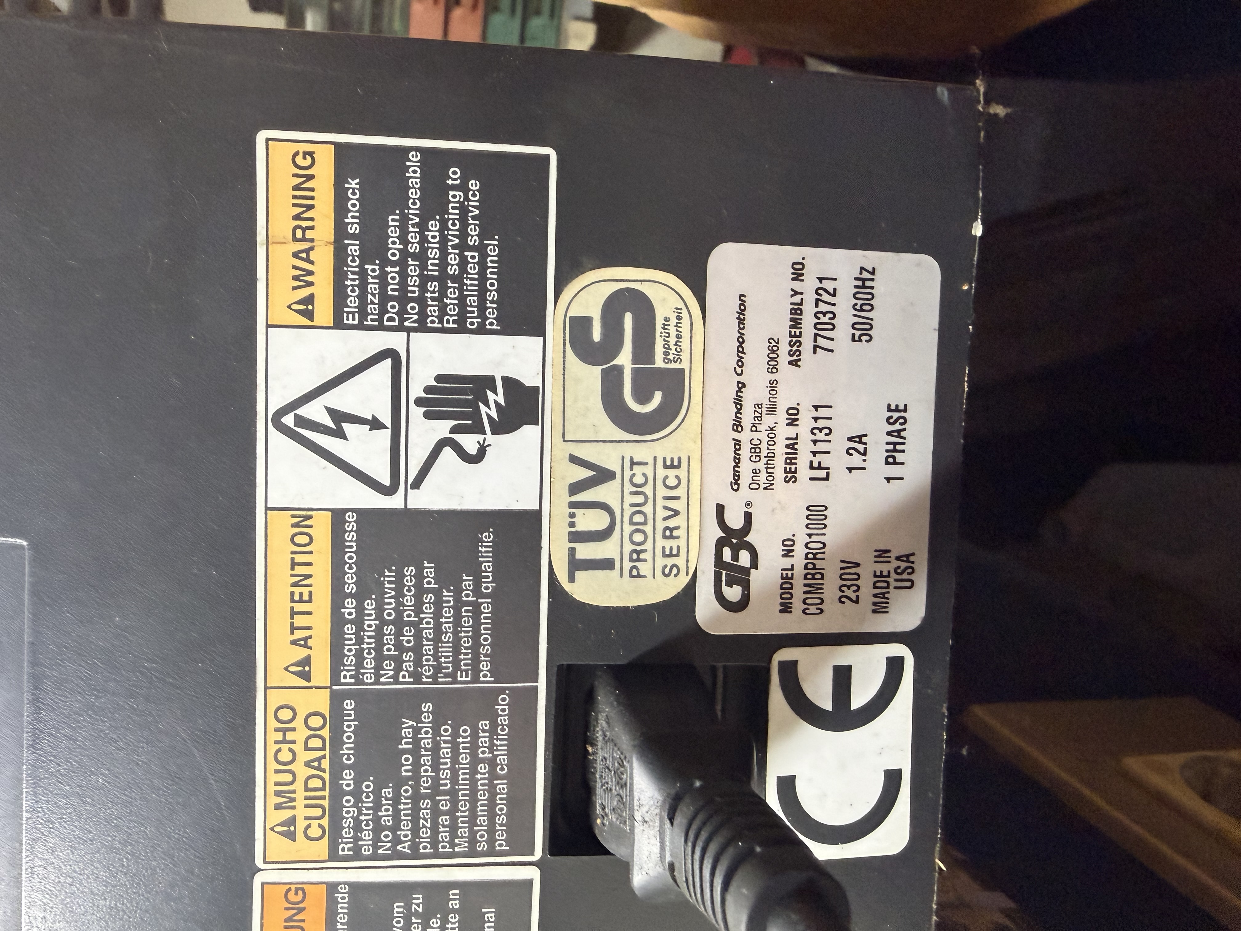 VENDO Rilegatrice professionale GBC Comb PRO1000  in vendita - foto 3